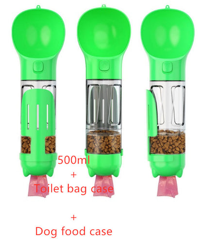Pet Water Bottle Feeder Bowl Garbage Bag - side view - PET'S FUN | dog play