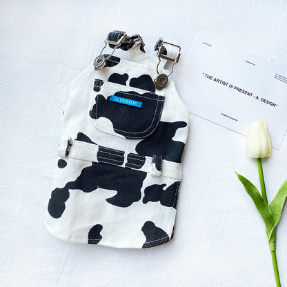 Pet Cow Lovers' Teddy Bear Suspenders - detail view - PET'S FUN | pet entertainment