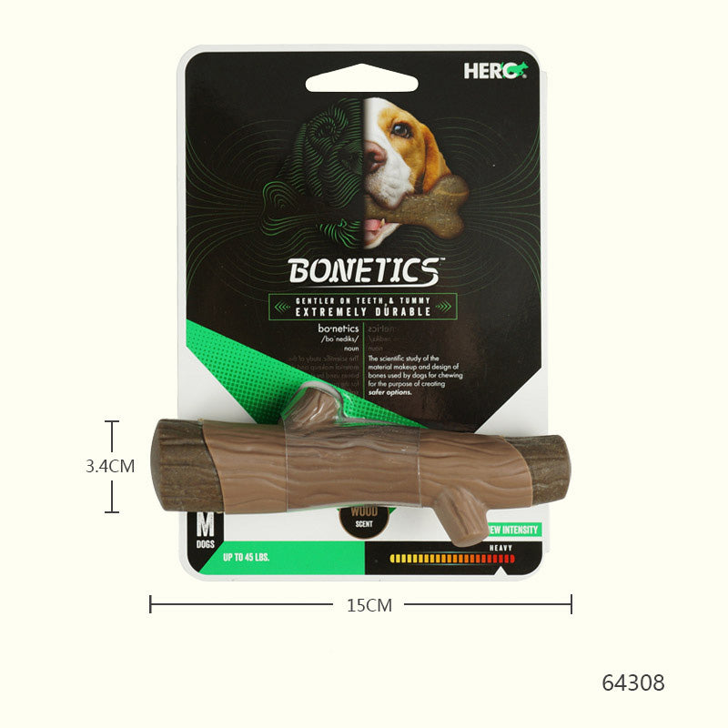 Pet Dog Bite Resistant Molar Bone Toy - back view - PET'S FUN | interactive dog toy