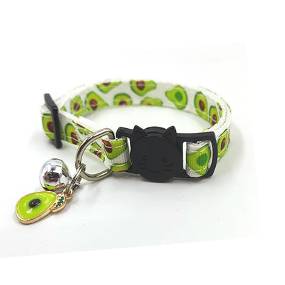 Pet Print Bell Cat Collar Cat Strap - side view - PET'S FUN | interactive cat toy