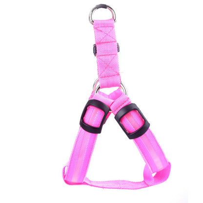 Dog Leashing Vest with Led Illuminated Chest - side view - PET'S FUN | dog play