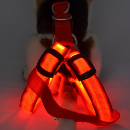 Dog Leashing Vest with Led Illuminated Chest - detail view - PET'S FUN | interactive dog toy