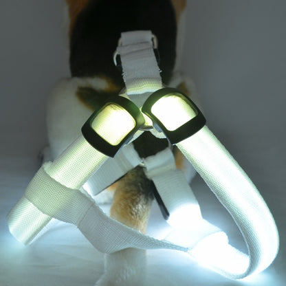 Dog Leashing Vest with Led Illuminated Chest - front view - PET'S FUN | dog toy