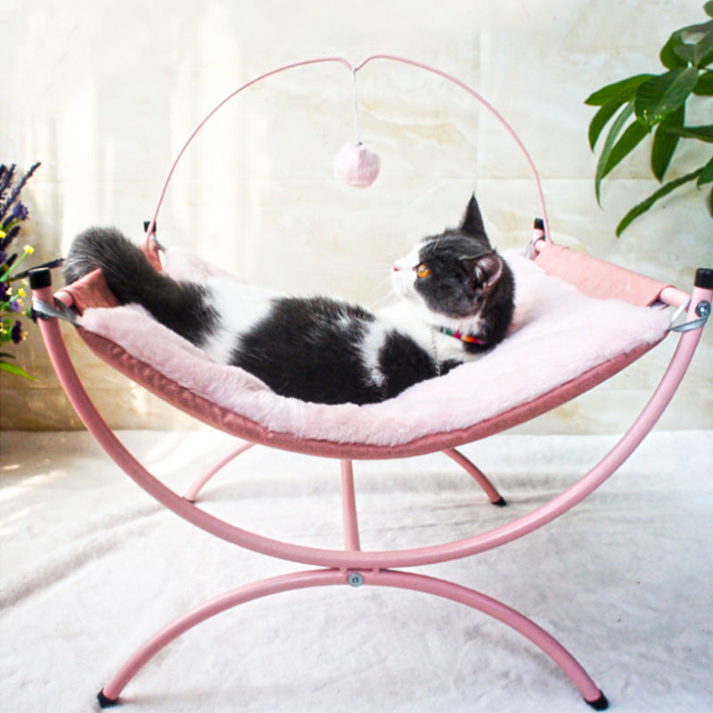 Four Seasons Universal Cat  Recliner Cat Bed - side view - PET'S FUN | cat entertainment