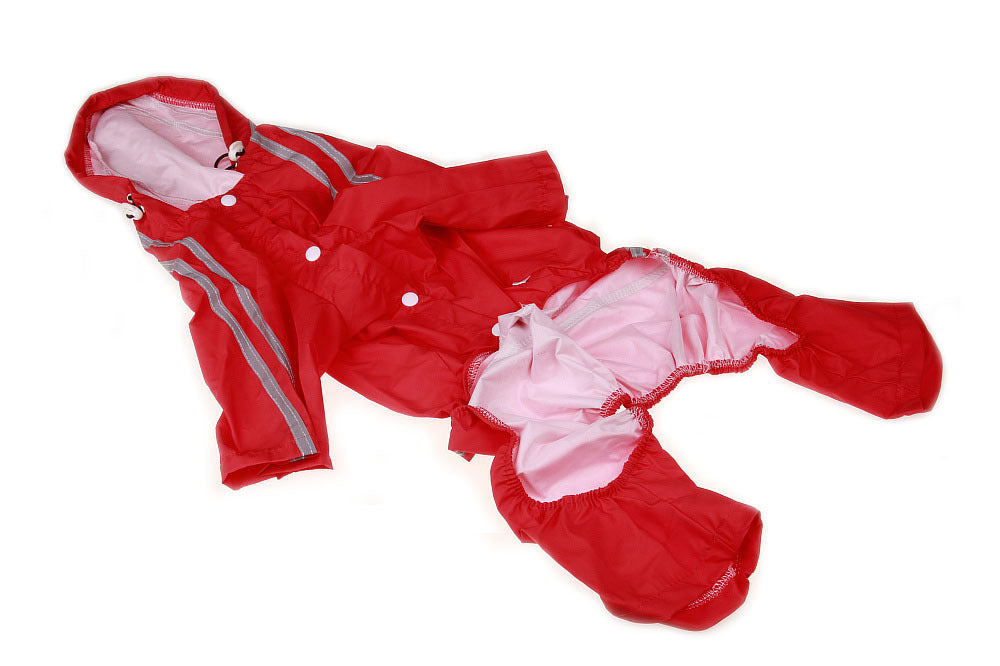 British Dog Raincoat Pet Raincoat - angle view - PET'S FUN | dog entertainment