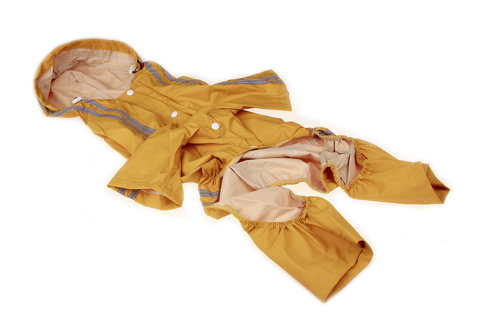 British Dog Raincoat Pet Raincoat - back view - PET'S FUN | dog accessories