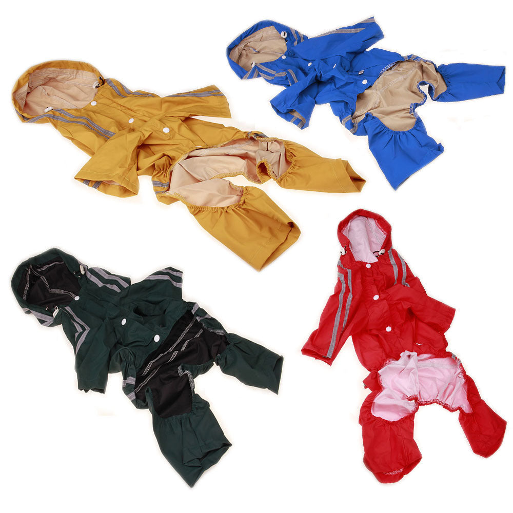 British Dog Raincoat Pet Raincoat - front view - PET'S FUN | dog toy