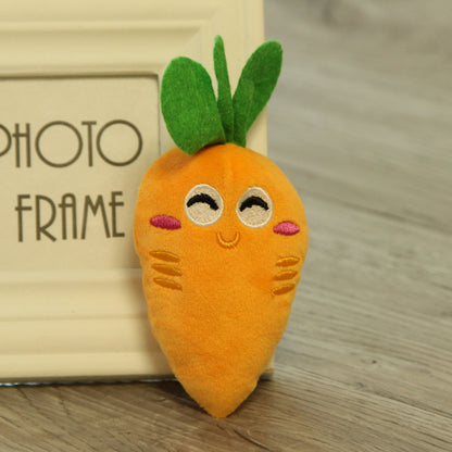 Fruit and Vegetable Pet Toys Cat and Dog - side view - PET'S FUN | dog supplies
