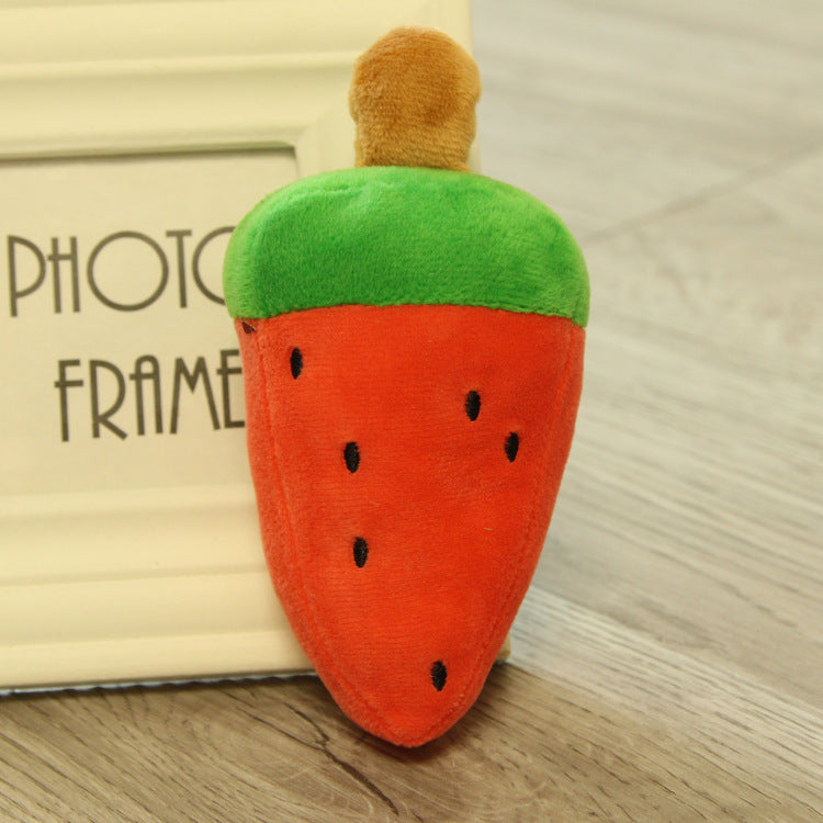 Fruit and Vegetable Pet Toys Cat and Dog - back view - PET'S FUN | interactive dog toy