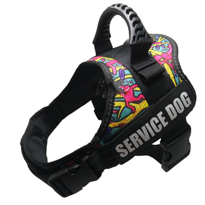 K9 Harness for Dogs Reflective Adjustable - back view - PET'S FUN | interactive dog toy