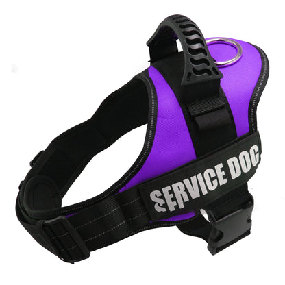 K9 Harness for Dogs Reflective Adjustable - back view - PET'S FUN | dog accessories