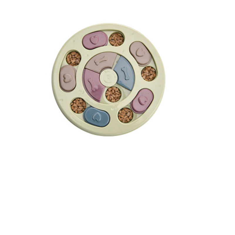 Creative Dog Turntable Eating Anti-Choking - detail view - PET'S FUN | interactive dog toy