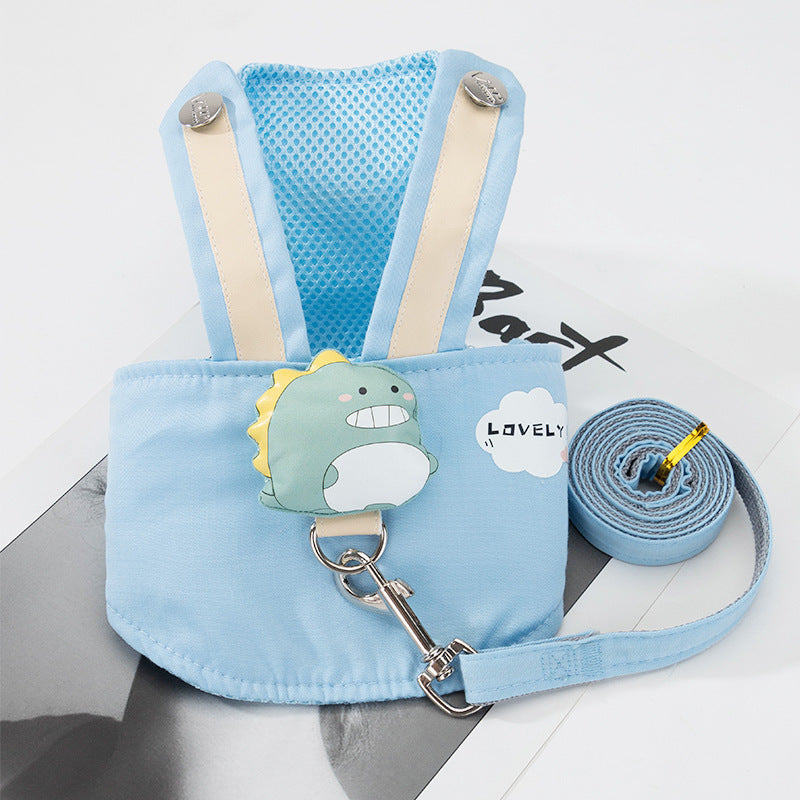 Cross-border Vest-style Traction Rope for - detail view - PET'S FUN | interactive dog toy