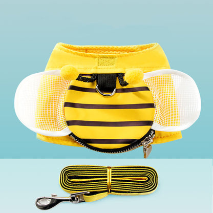 Cross-border Vest-style Traction Rope for - angle view - PET'S FUN | dog entertainment