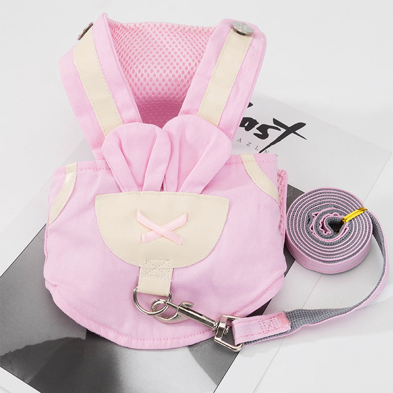 Cross-border Vest-style Traction Rope for - side view - PET'S FUN | dog toy
