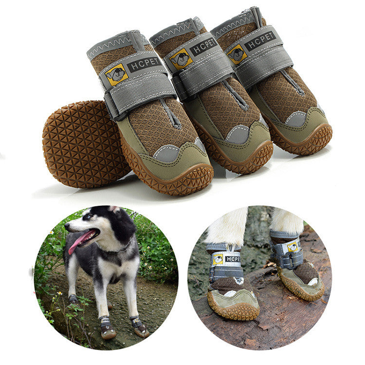 Pet Dog Shoes Summer Breathable Pet Shoes - front view - PET'S FUN | dog toy