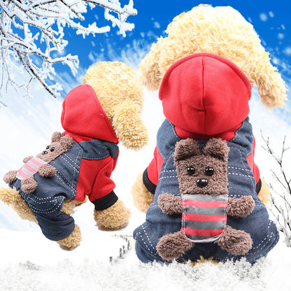 New Year Dog Cat Clothes Accessories Pet - front view - PET'S FUN | cat toy