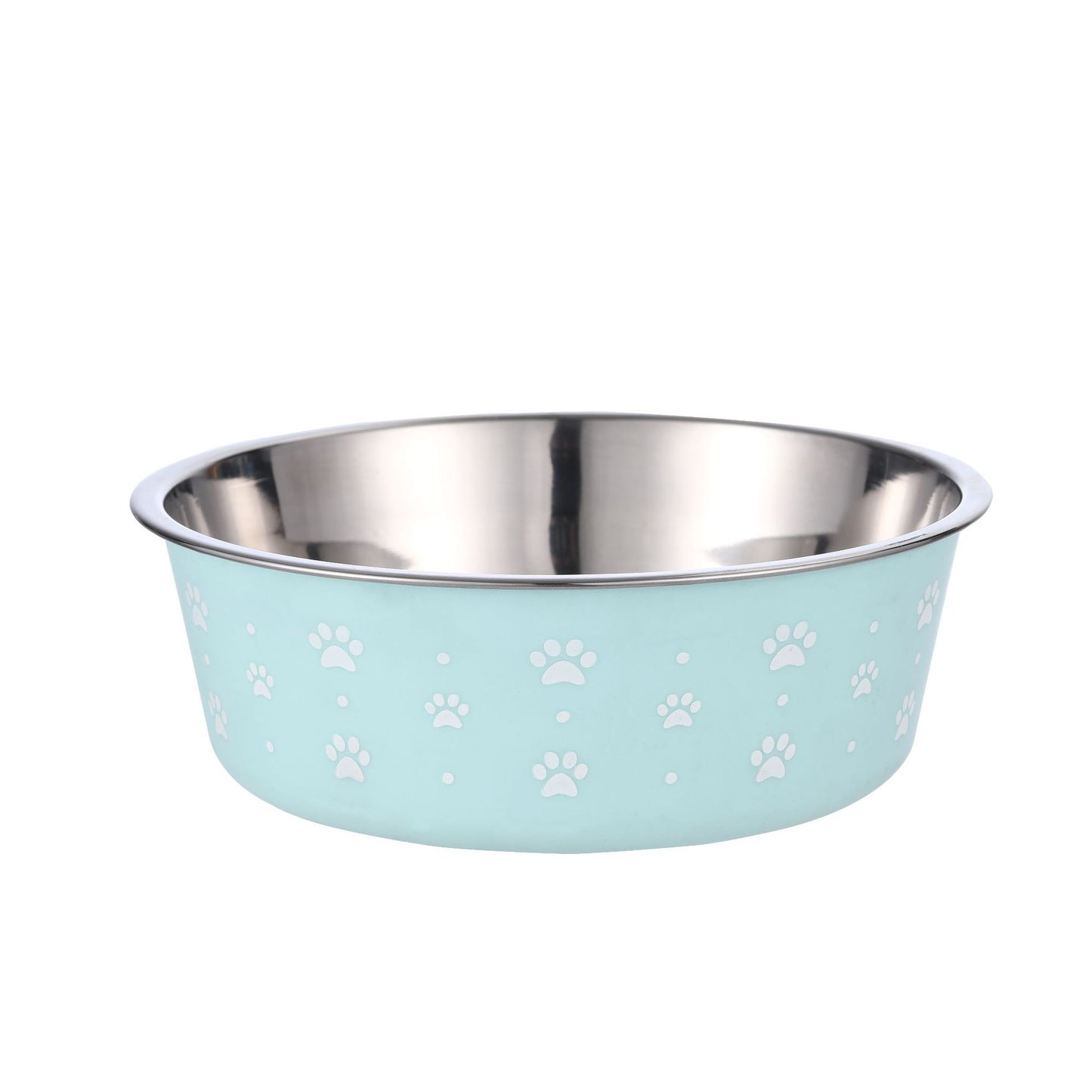 Pet Supplies Pet Stainless Steel Food Bowl - back view - PET'S FUN | interactive pet toy