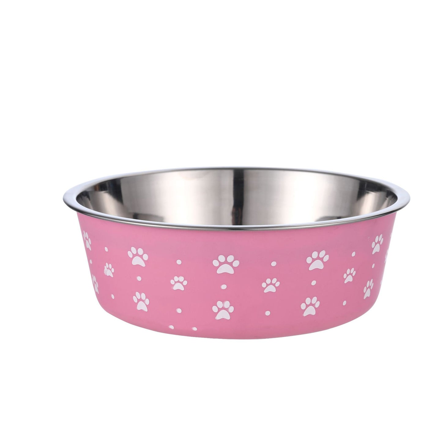 Pet Supplies Pet Stainless Steel Food Bowl - side view - PET'S FUN | pet toy
