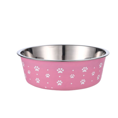 Pet Supplies Pet Stainless Steel Food Bowl - side view - PET'S FUN | pet toy