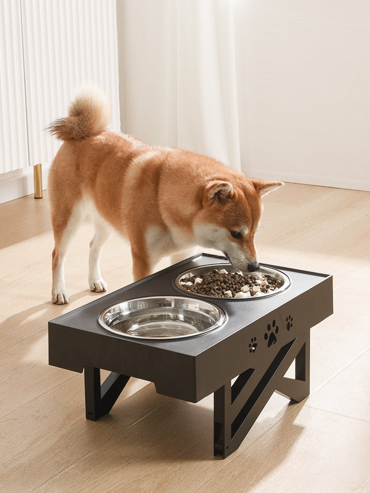 Pet Bowl Dog Bowl Pet Feeder Stainless Steel Bowl - front view - PET'S FUN | dog toy