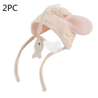 New Head Wearing Feather Funny Cat Stick Funny Cat Toy Stick Gr | PET'S FUN