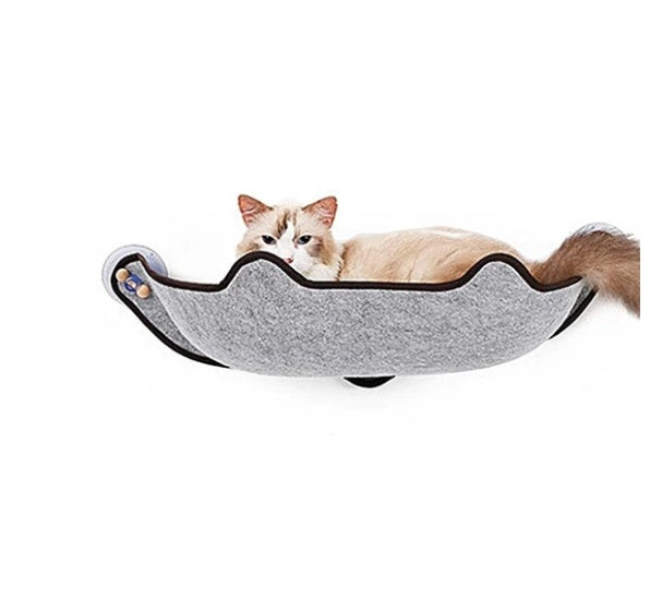 Window sill cat hammock - side view - PET'S FUN | cat supplies