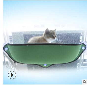 Window sill cat hammock - lifestyle view - PET'S FUN | interactive cat toy