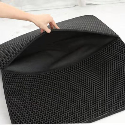 Eva Pet Cat Dog Double-layer Washable Cat Litter Mat - side view - PET'S FUN | pet supplies