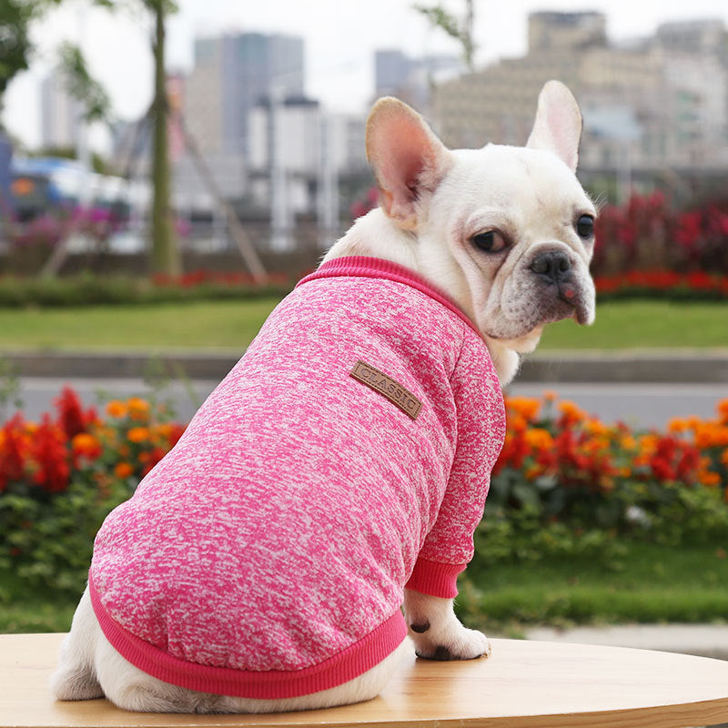 Fall Winter Sweater Two-legged Clothes Dog - detail view - PET'S FUN | dog entertainment
