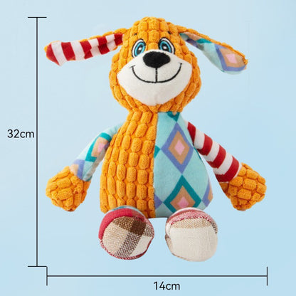 Sound Plush Pets Dog Toy with Molars - detail view - PET'S FUN | dog entertainment