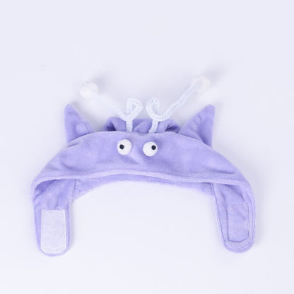 New Head Wearing Feather Funny Cat Stick - detail view - PET'S FUN | cat supplies
