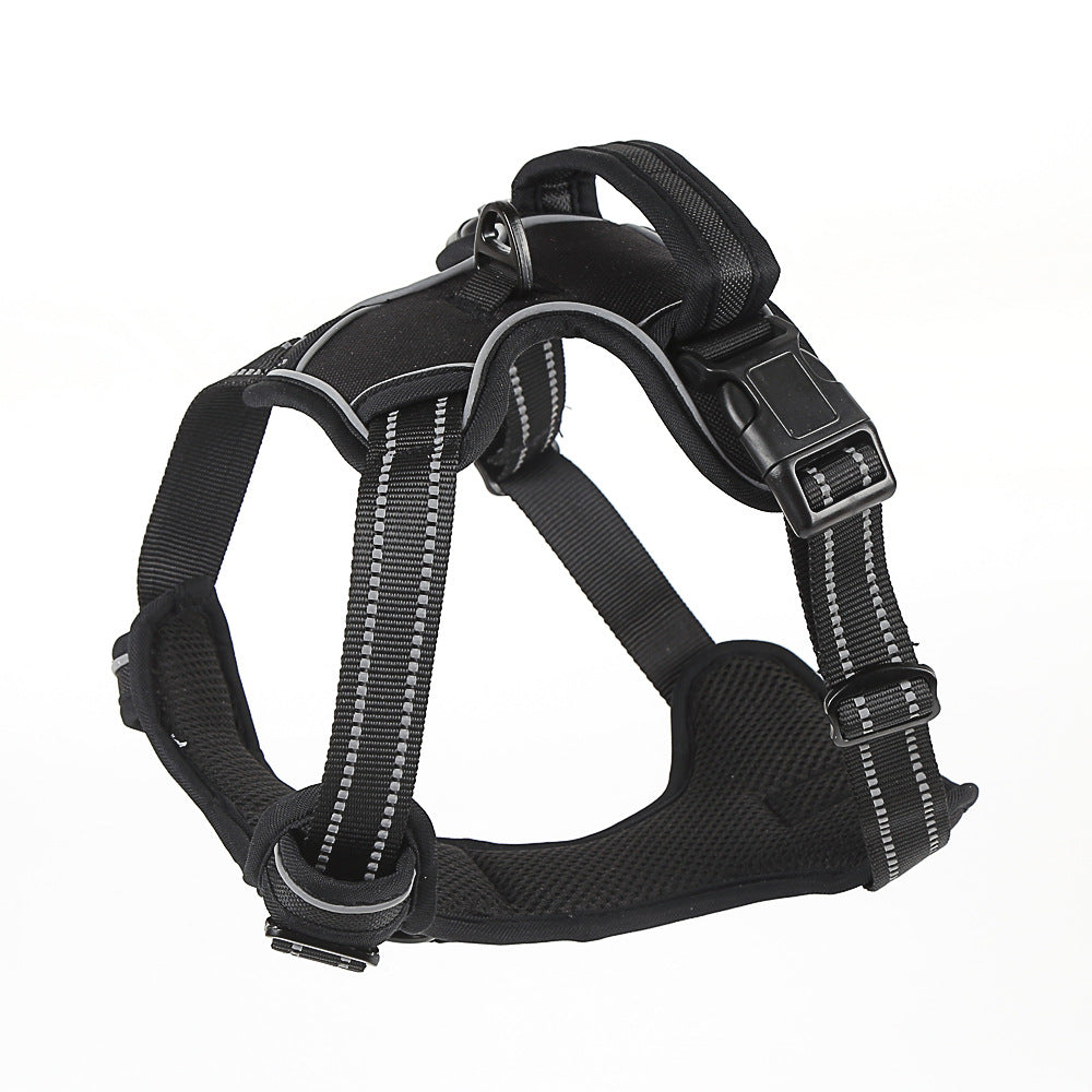 Dog Harness No Pull Breathable Reflective Pet Harness - side view - PET'S FUN | dog entertainment