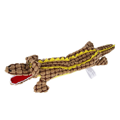 Dog Chew Toy Pet Plush Squeaky Paper Toy - front view - PET'S FUN | dog bed