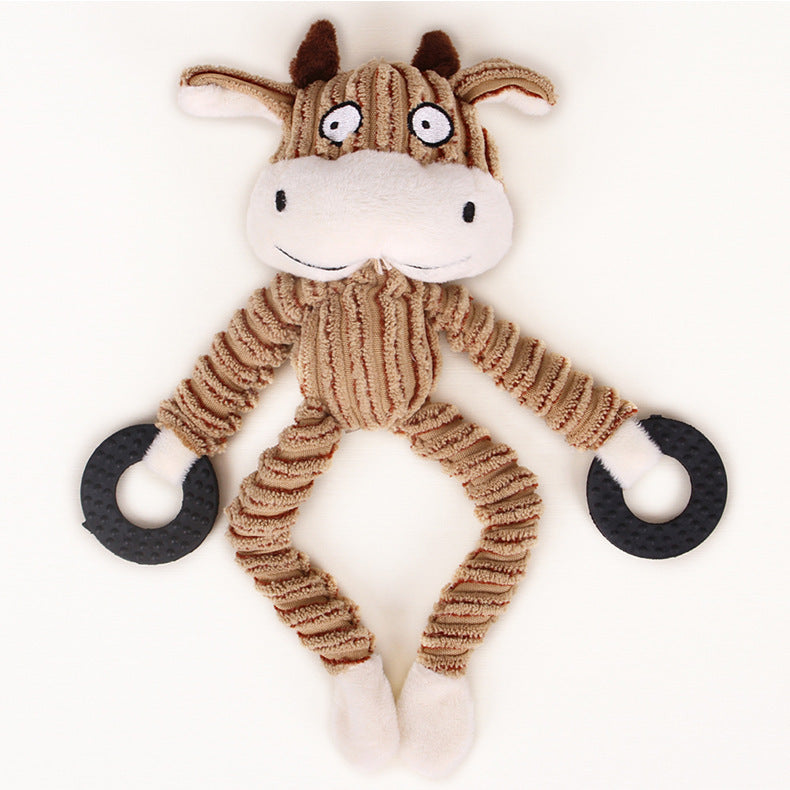 Dog Chew Toy Pet Plush Squeaky Paper Toy - side view - PET'S FUN | dog supplies