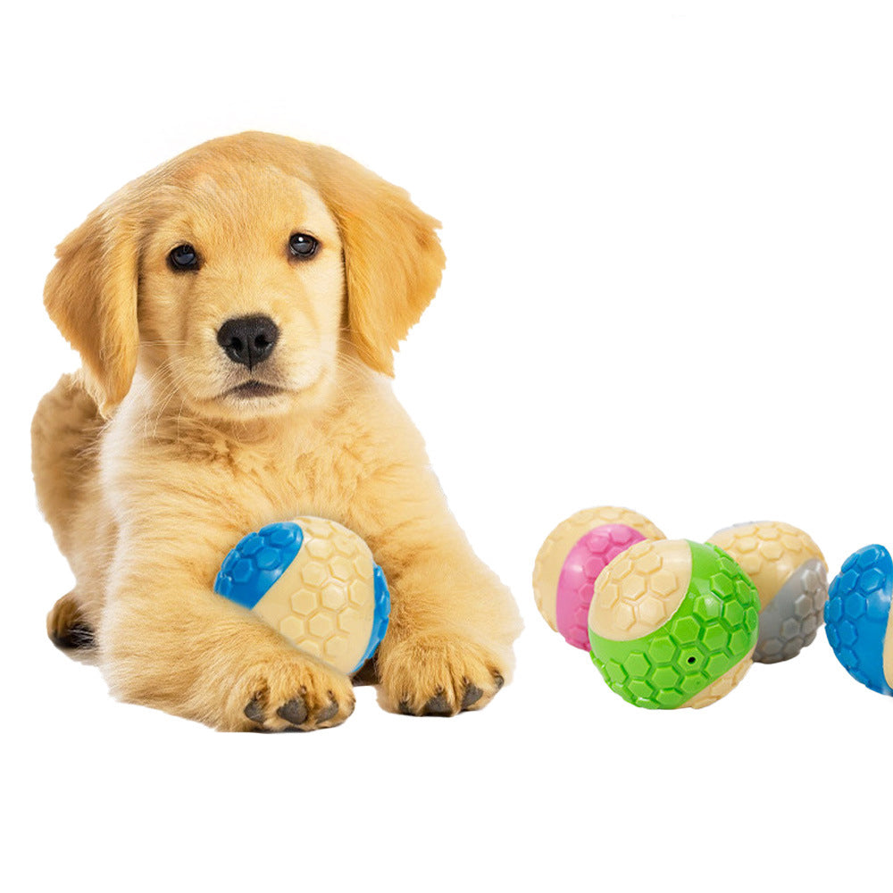 New Trp Ball Toy Plaid Molar Bite-resistant Dog Toy - front view - PET'S FUN | dog toy