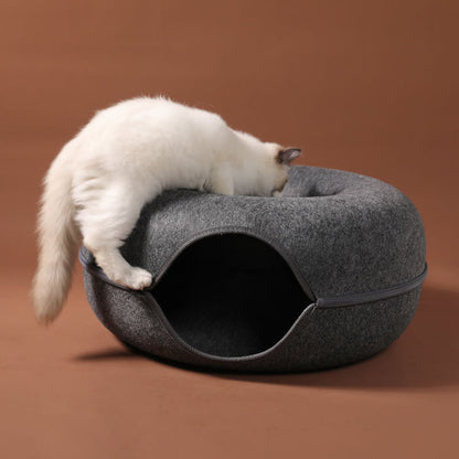 Four Seasons Available Cat Nest Round Woolen Felt