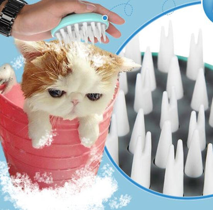 Massage Bath Brush Comfortable Pet Brush Grooming Dog