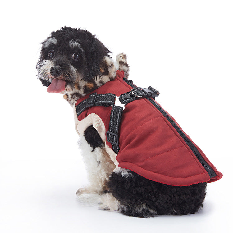 Winter Cashmere Pet Jacket - angle view - PET'S FUN | pet accessories