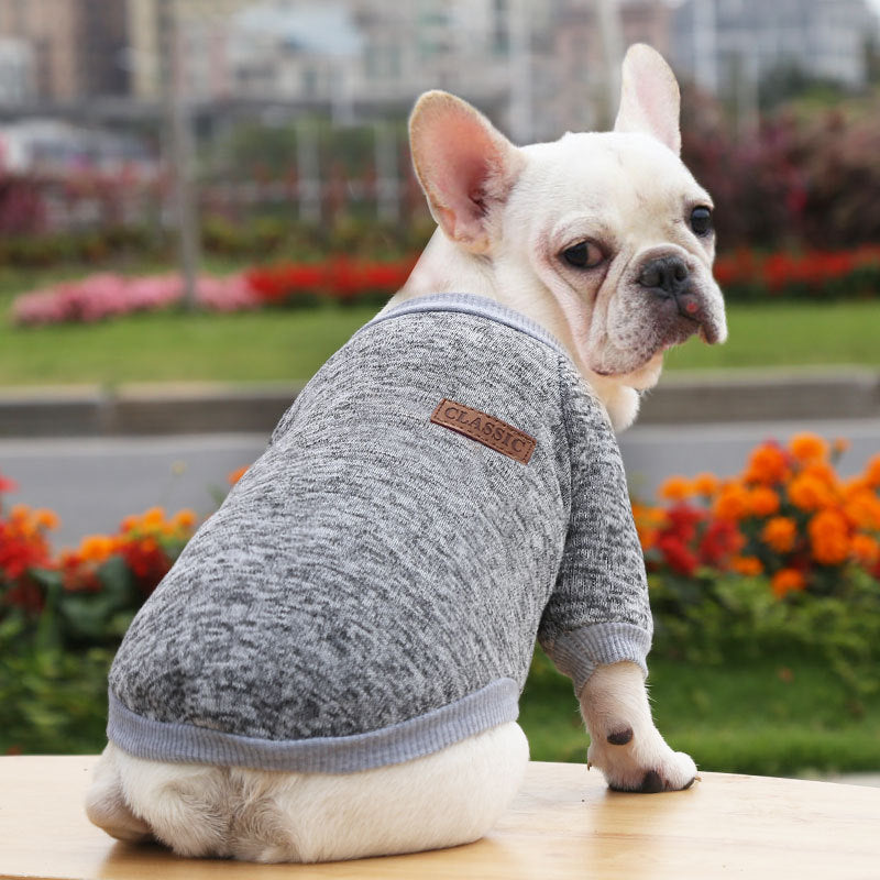Fall Winter Sweater Two-legged Clothes Dog - side view - PET'S FUN | dog supplies