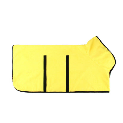 Pet Bathrobe Fast Drying Towel Microfiber - front view - PET'S FUN | interactive dog toy