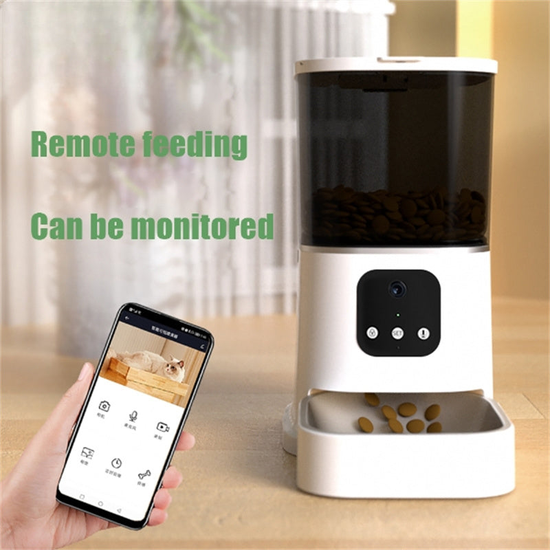 Pet Automatic Feeder Large Capacity Smart - side view - PET'S FUN | cat supplies