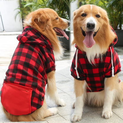 Fashion Pet Dog Simple Zipper Pocket Sweater - side view - PET'S FUN | dog toy