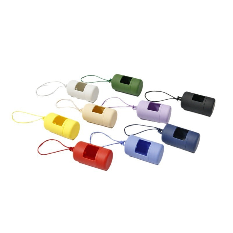 Portable Pvc Poop Bag Dispenser Dog Waste Bag Holder - back view - PET'S FUN | dog accessories