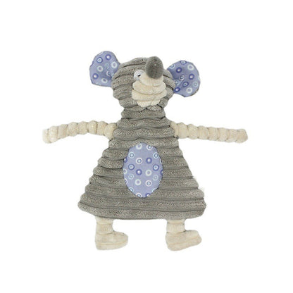 Pet Toy Donkey Shape Corduroy Chew Toy for - side view - PET'S FUN | dog toy