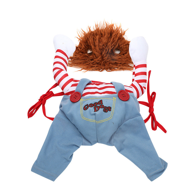 Halloween Pet Costume Pet Dog Funny Clothes Adjustable - back view - PET'S FUN | dog toy