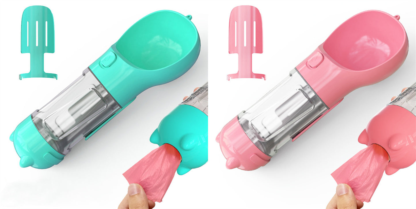 Pet Water Bottle Feeder Bowl Garbage Bag Storage Portable Pet O | PET'S FUN