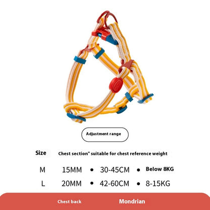 Retro Record Hand Holding Rope Small and - side view - PET'S FUN | dog accessories