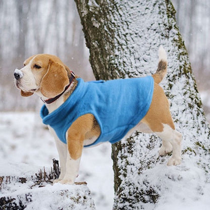 Fleece Pet Dog Clothes Puppy Coat Jacket for - angle view - PET'S FUN | dog toy