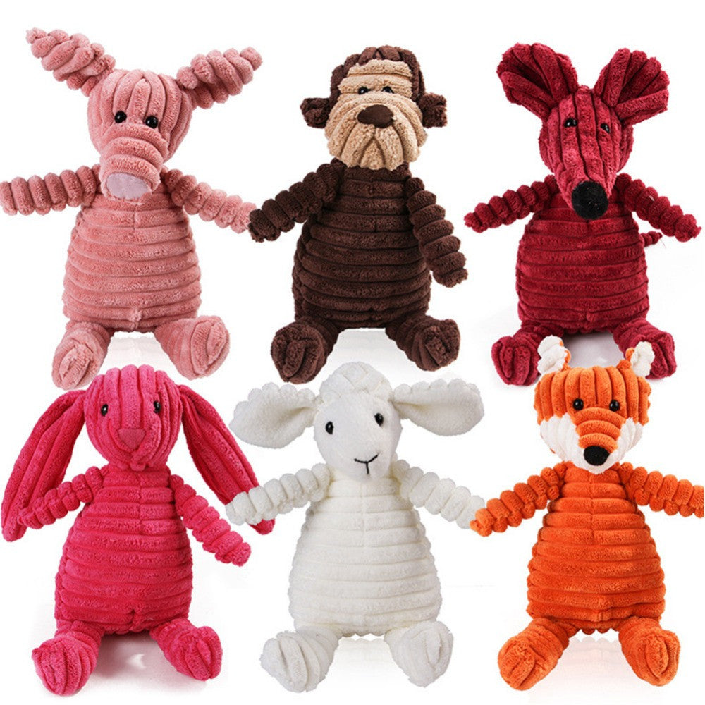 Vocal Animal Plush for Pet Dog Molar Teeth - front view - PET'S FUN | dog toy